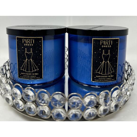 HTF Bundle of 2 Bath & Body Works~Limited Party Dress 2020 NEW (3 Wick 14.5 oz) - Picture 1 of 4